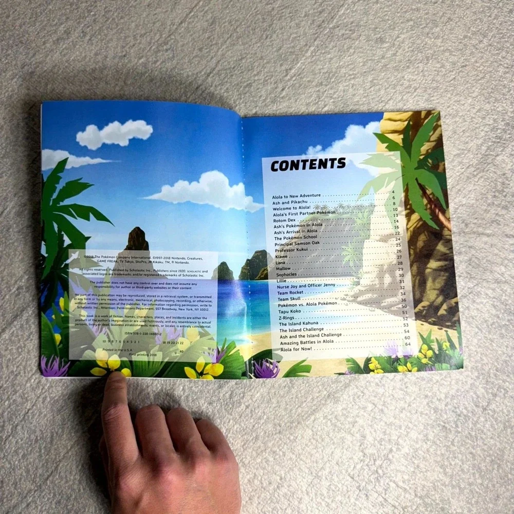 Pokemon‎ Alola Region Adventure Guide book bt Scholastic 2018